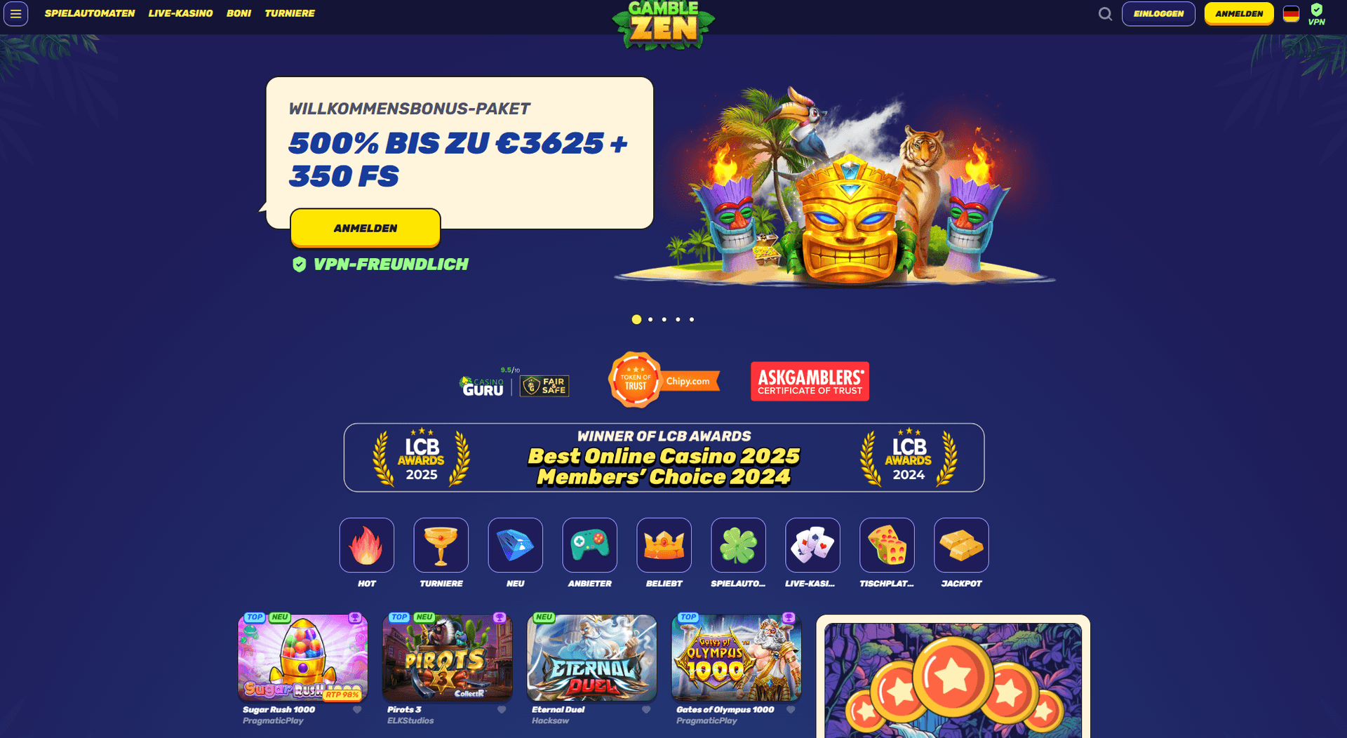 Gamblezen ausländisches Online Casino